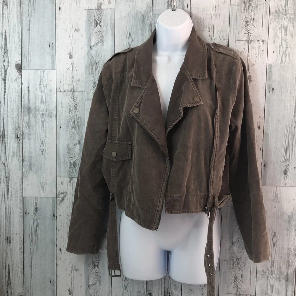 Sadie & Sage Corduroy Moto Jacket NWT Small